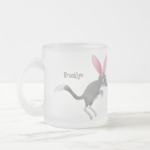 Cute lycklig Australian bilby tecknad Frostad Glasmugg