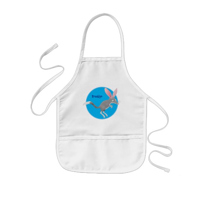 Cute lycklig Australian bilby tecknad Kids' Apron Barnförkläde (Framsidan)
