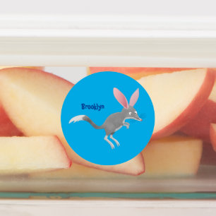 Cute lycklig Australian bilby tecknad Klistermärke