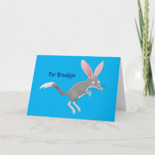 Cute lycklig Australian bilby tecknad Kort