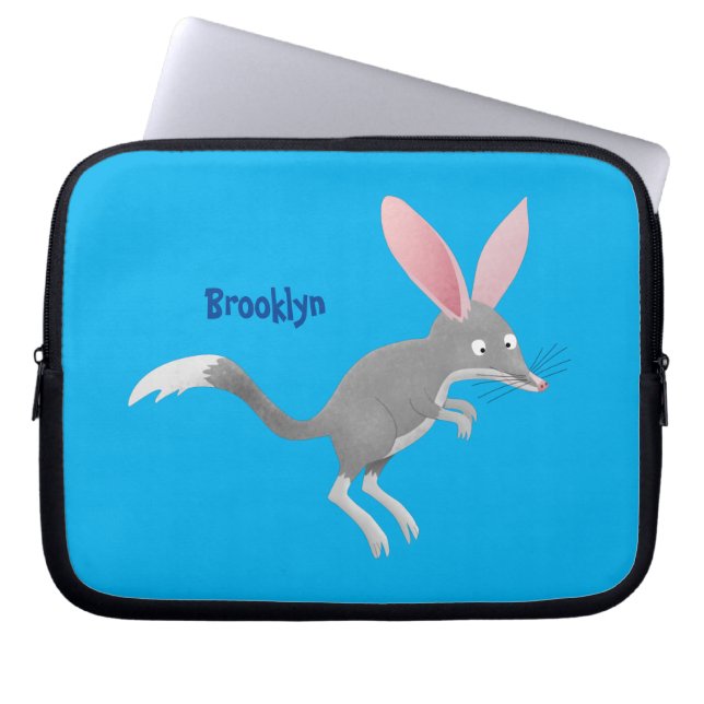 Cute lycklig Australian bilby tecknad Laptop Fodral (Framsidan)