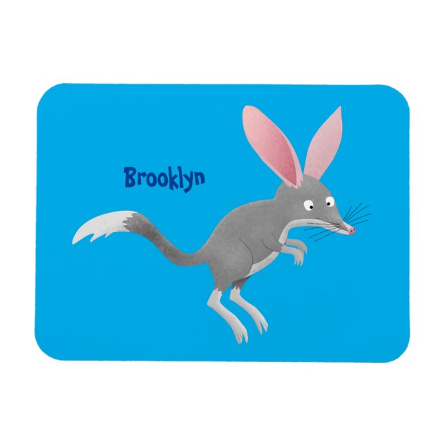 Cute lycklig Australian bilby tecknad Magnet (Horisontell)