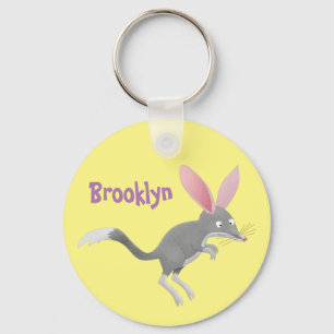 Cute lycklig Australian bilby tecknad Nyckelring