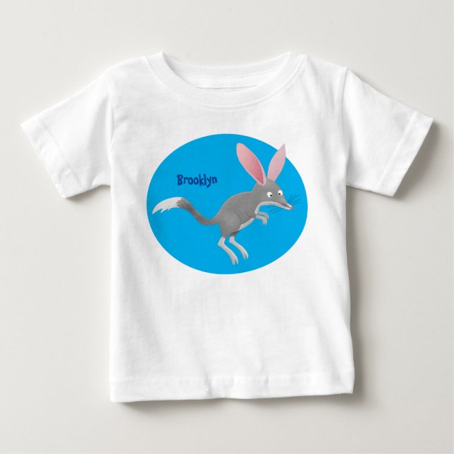 Cute lycklig Australian bilby tecknad T Shirt (Framsida)
