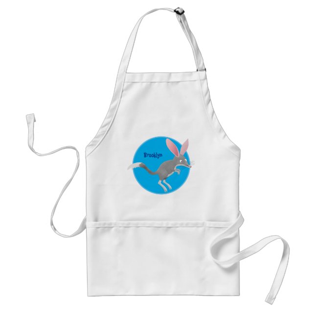 Cute lycklig Australian bilby tecknad Vuxen Apron Förkläde (Framsidan)