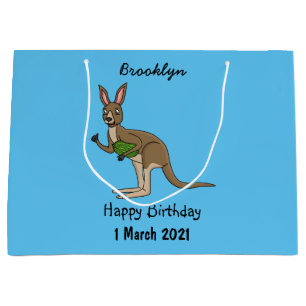 Cute lycklig australiska känguru illustration