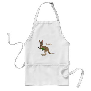 Cute lycklig australiska känguru illustration förkläde