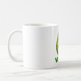 Cute Lycklig Avocado Vegan Lifestyle Kaffemugg