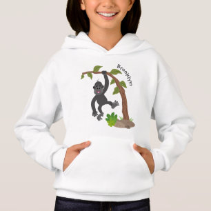 Cute lycklig baby gorilla tecknad illustration t shirt