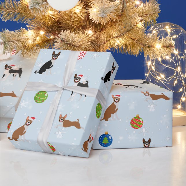 Cute Lycklig Basenji Hound Kärlek jul Presentpapper (Helgdagar)