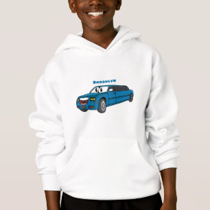 Cute lycklig blue Limousines tecknad car T Shirt