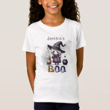 Cute Lycklig Boo Ghost Halloween Kids T-Shirt