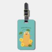 Cute lycklig butternut-pumpa, tecknad
