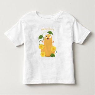 Cute lycklig butternut-pumpa, tecknad t shirt
