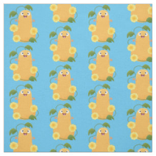 Cute lycklig butternut-pumpa, tecknad tyg