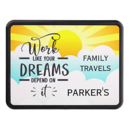 Cute Lycklig Camper Dragkroksskydd