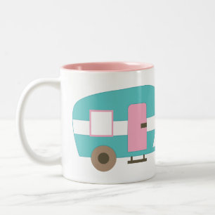 Cute Lycklig Camper Personlig mugg