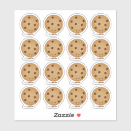 Cute Lycklig Chocolate Chip Cookie Klistermärken