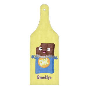 Cute lycklig chokladkandy pub tecknade figurer