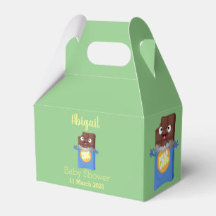 Cute lycklig chokladkandy pub tecknade figurer presentaskar