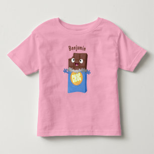 Cute lycklig chokladkandy pub tecknade figurer t shirt