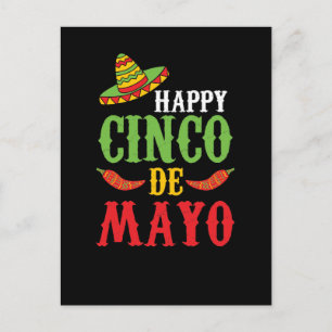 Cute Lycklig Cinco De Mayo Vykort