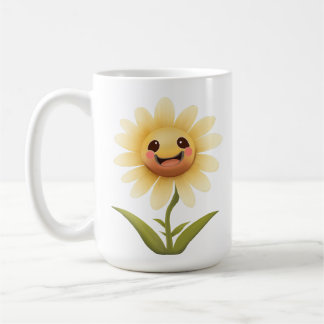 Cute Lycklig Flower Mugg