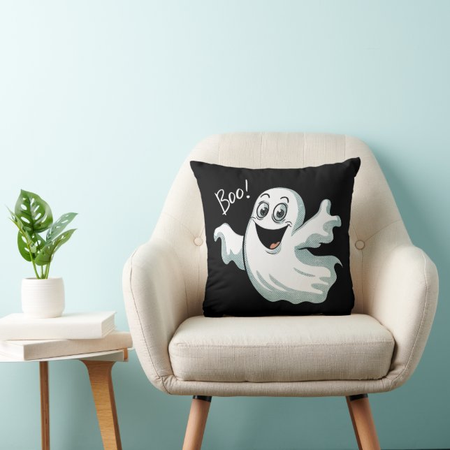 Cute Lycklig Ghost Kudde (Stol)