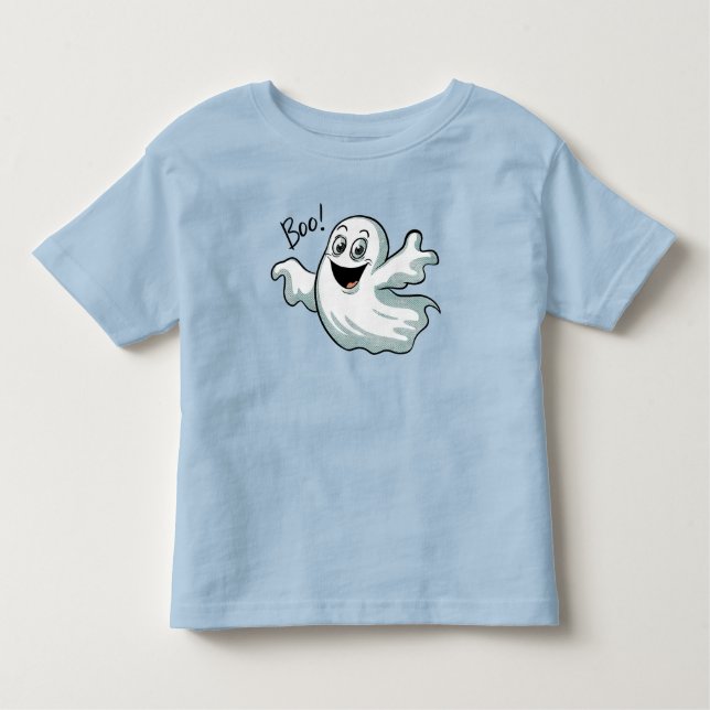 Cute Lycklig Ghost T Shirt (Framsida)