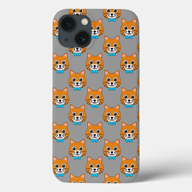 Cute Lycklig Ginger Cat med Papillon (Baksida)