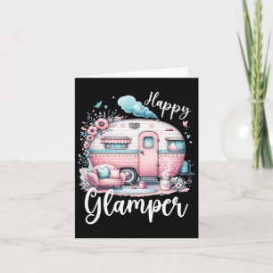 Cute Lycklig Glamper Caravan Camping Glamping Kort