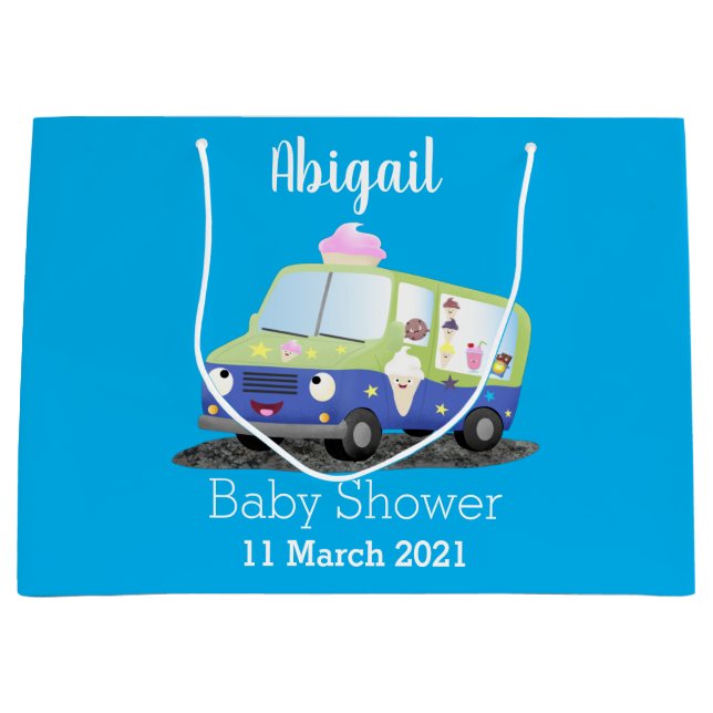 Cute lycklig glass lastbil tecknad (Framsidan)