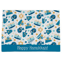 Cute Lycklig Hanukkah Jumbo Gift Bag