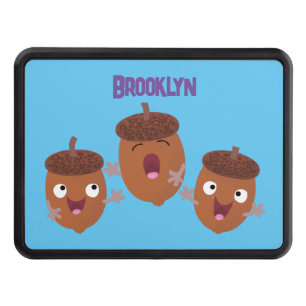 Cute lycklig har sjungande tecknad för barn dragkroksskydd