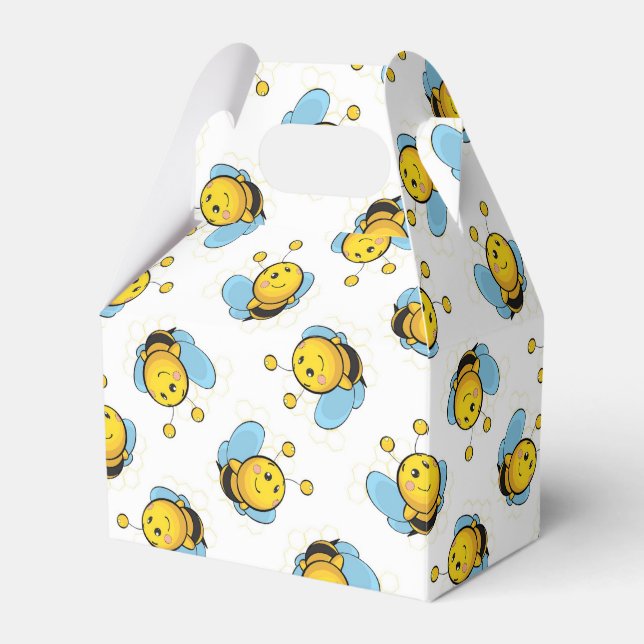 Cute lycklig humla mönster presentaskar (Framsidan Sidan)