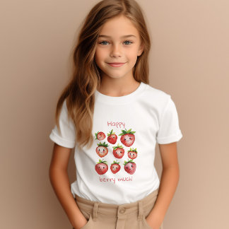 Cute Lycklig jordgubbsbär T Shirt