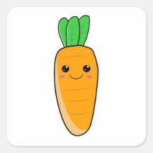 Cute Lycklig Kawaii Carrot