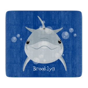 Cute lycklig kawaii delphin tecknad