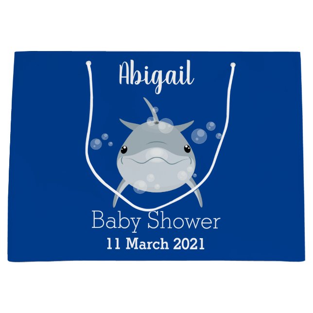 Cute lycklig kawaii delphin tecknad (Framsidan)