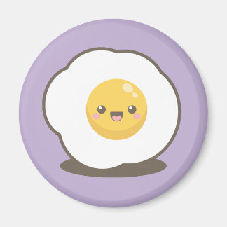 Cute Lycklig Kawaii Fried Egg Magnet