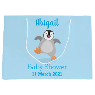 Cute lycklig kejsar penguin chick tecknad