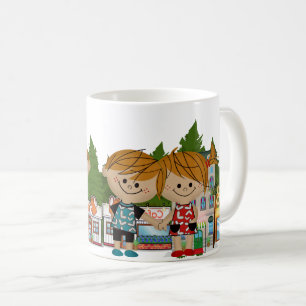 Cute Lycklig Kids Kaffemugg