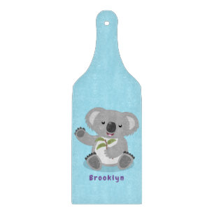 Cute lycklig koala, illustration av tecknaden för