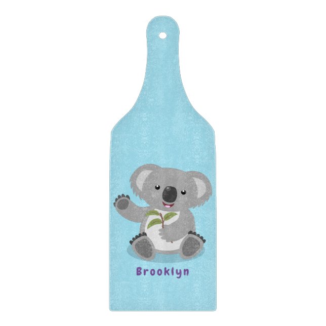 Cute lycklig koala, illustration av tecknaden för  (Framsidan)
