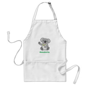 Cute lycklig koala, illustration av tecknaden för förkläde