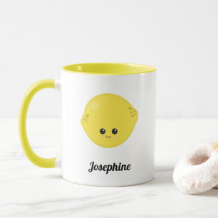 Cute Lycklig Lemon Monogram Mugg
