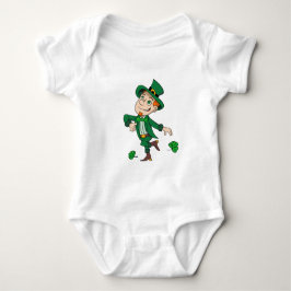Cute lycklig ler leprechaun, regnbåge t shirt