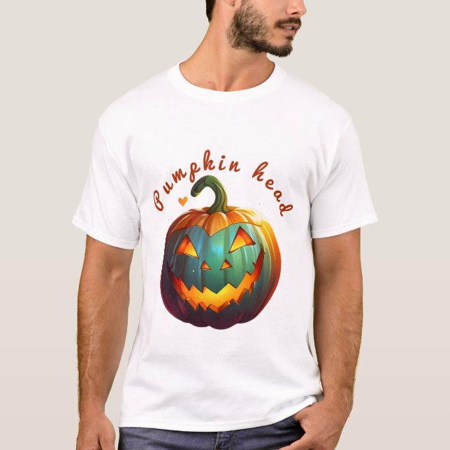 Cute Lycklig Little Pumpkin Vibes T Shirt (Framsida)