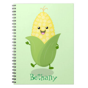 Cute lycklig maj tecknad illustration anteckningsbok