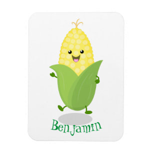 Cute lycklig maj tecknad illustration magnet